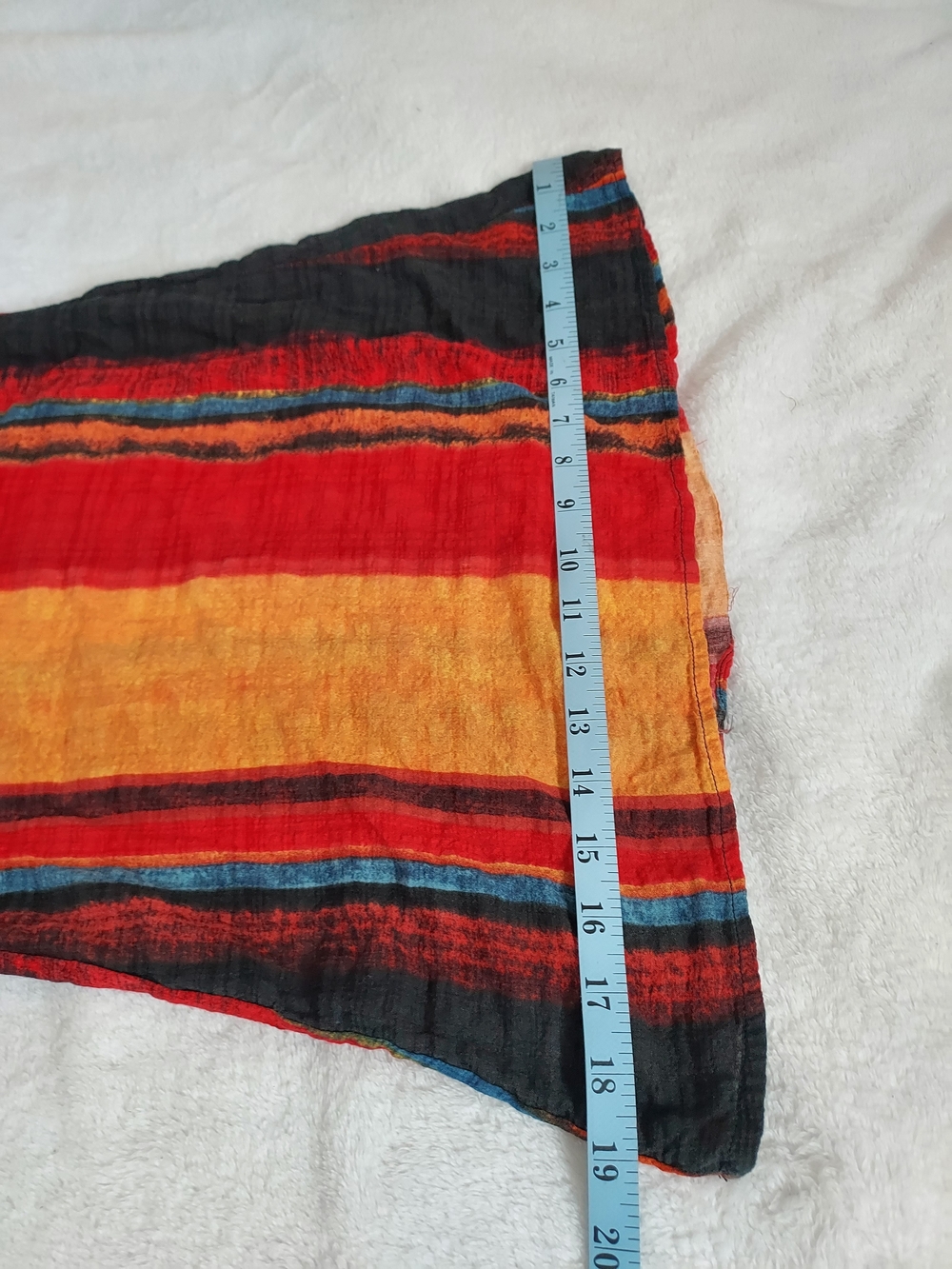 Cider Sunset Striped Wide-Leg Pull-on Pants Boho Festival Palazzo Resort Vacay - Picture 10 of 10